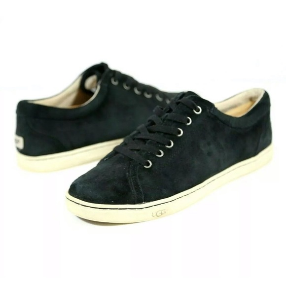 UGG TOMI BLACK SUEDE Casual Sneakers Womens 9 US